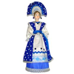 Потешный промысел / Porcelain souvenir doll "Girl in a stylized Russian costume, late 19th - early 20th century"