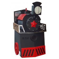 Oven bath 9-14 Locomotive with a cast iron door with glass
