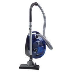 Vacuum cleaner BOSCH BSGL32383, container, cyclone, 2300 watts, suction power 470 watts, blue