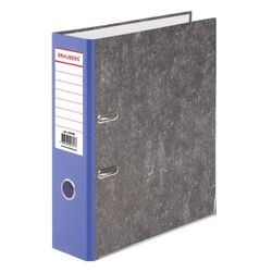 Chemise de classement BRAUBERG, texture standard, marbrée, 80 mm, dos bleu