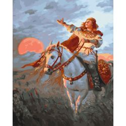 Опт-картина / Pittura con numeri 40x50 Ritratto russo