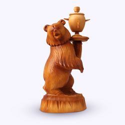 Богородская игрушка / Wooden souvenir "Advertising bear"