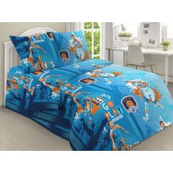 ВладЛен / VladLen / Children's bed linen from coarse calico "Basketball"