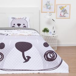 Этель / Set 1.5 joint ventures King bear, bedspread 145x210 cm, pillowcase 40x60 cm, microfiber