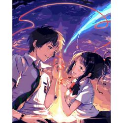 Опт-картина / Paint by number 40x50 Anime Heroes