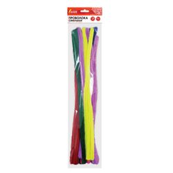 The chenille wire for creativity "Fluffy", 6 Col., 18 PCs, 1,5h30 cm, TREASURE ISLAND