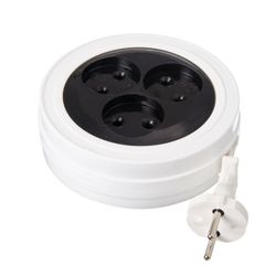 RADIST / Extension-tape ECONOM R16-008, 3 sockets without grounding, 5 m, 2x0.75 mm, 1300 W, white