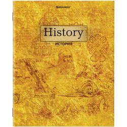 BRAUBERG / Exercise books, 10-PIECE SET, "GOLD", 48 sh., WITH GOLD COVER,