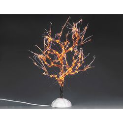 Figurine 'Glowing Frozen Tree' luzes transparentes, 22,5 cm, pilhas, LEMAX