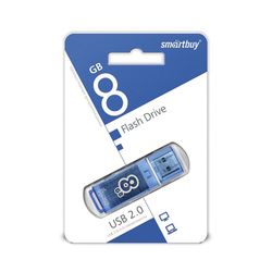 SMARTBUY / Flash Drive 8 GB, Glossy, USB 2.0, blue