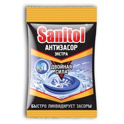 Sanitol Anti-clogging Extra Double strength for pipe cleaning 90 g.