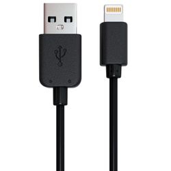 RED LINE / USB 2.0-Apple Lightning Cable, 1 m for IPhone (iPad) connection, black