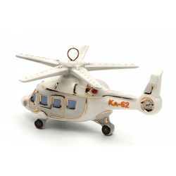 Фарфоровая мануфактура / Christmas tree toy "Helicopter" Killer Whale "