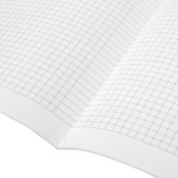 BRAUBERG / Notebook 48 y. checkered cover leatherette with sequins, stitching, A5 (147x210mm), Lilac, SPARKLE / 10 pcs.