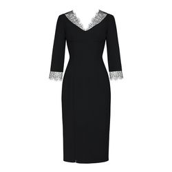 Monochrome pencil dress "Dita"