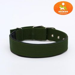 Пижон / Dude / Collar "Comfort" combined, 60 х 4 cm, dark green