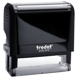 - How to stamp, impression size 70х25 mm, blue, TRODAT 4915 P4, pillow included