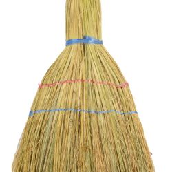 ЛЮБАША / Sorghum broom 2-stitched "BUDGET", 310-330 g, panicle width 26-28 cm, length 77 cm