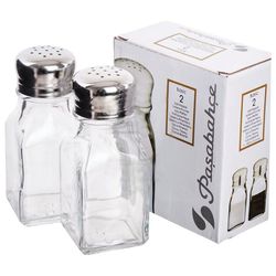 PASABAHCE / Set for spices, salt shaker + pepper shaker "Basic", volume 100 ml, 2 pcs.
