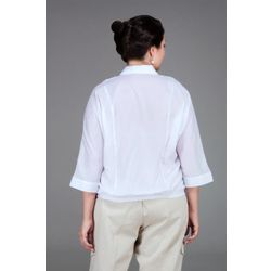 Снежинка / Snowflake / Women's blouson with one-piece cropped sleeves