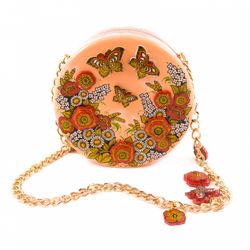 Золотая Хохлома / Round bag "Drum"