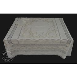 Елецкие кружева / Yelets lace / Table set "Tablecloth and napkins"