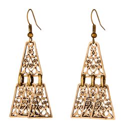 Кудесы / Earrings "Two snakes"