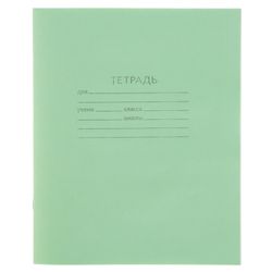 КПК / Notebook VERDE 12 hojas, caja con márgenes, offset / 20 uds.