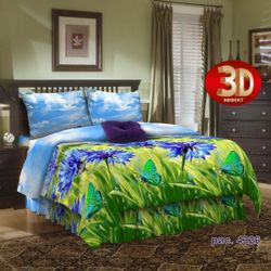 ВладЛен / VladLen / Roupa de cama de chita grossa "Cornflowers"