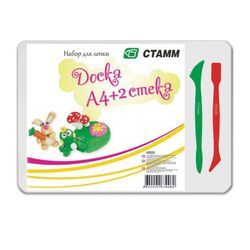 Board for sculpting A4 280х200 mm, STAMM, white, 2 stack