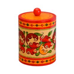 Беломорские узоры / Wooden barrel "Boretskaya painting" 12 cm