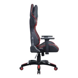 Computer chair BRABIX "GT Carbon GM-120", two pillows, eco-leather, black / red