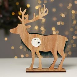 Лесная мастерская / Illuminated New Year's decor "Deer"