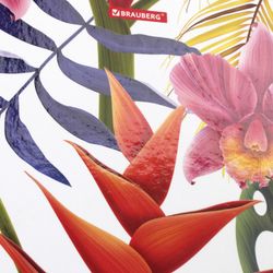 BRAUBERG / Diary 5-11 grade 48 l., Hard, selective varnish, with a tip, "Tropical flowers" / 10 pcs.