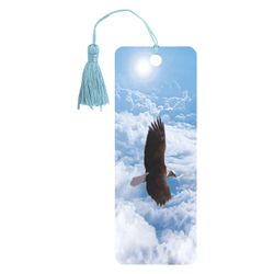 Bookmark for books 3D, BRAUBERG, volume c movement "eagle" with a decorative lace tie