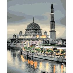 Опт-картина / Cuadro por números 40x50 Palacio junto al agua