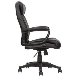 Chaise de bureau BRABIX "Enter EX-511", éco-cuir, noir