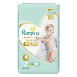 PAMPERS / "Premium Care" diapers, size 4 (9-15 kg), 58 pcs.