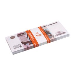 FILKINA GRAMOTA / Comic money "500 rubles", packing with euro suspension