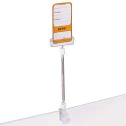 Porta-etiquetas "caracol" ROLL-CLIP-L, perna 100 mm, conjunto de 10 unid.