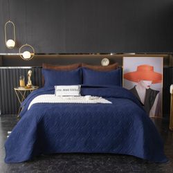 Ситрейд / Sitrade / Set single color quilted bedspread and two pillowcases 50-70, OP021