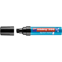 EDDING / Edding / Cap-off Marker, Flipchart, Beveled Nib, 4-12mm Black