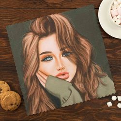 Этель / Havlu Love Life "Cool" 30*30 cm, polietilen %100 / 3 adet