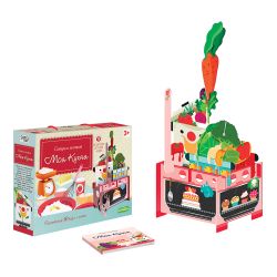 ГеоДом / GeoDom / Puzzle giant 3D + Book "Collect and Build My Kitchen"