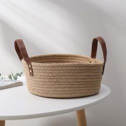 Доляна / Doliana / Wicker storage basket "Aiko", 27 × 27 × 19 cm