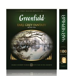 GREENFIELD / Tea "Earl Gray Fantasy" black with bergamot, 100 sachets in envelopes of 2 g