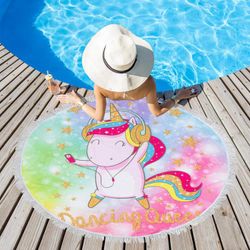 Этель / Beach towel "Dancing", d 150cm