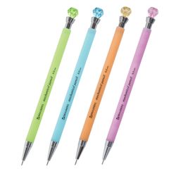 BRAUBERG mechanical pencil "Diamond", body meats, chrome, 0.5 mm