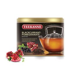 TEEKANNE / Tea "Blackcurrant-Pomegranate" black, currant / pomegranate, leaf, 150 g, can, Germany