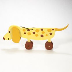 Toy Christmas tree "dact" yellow 270-1